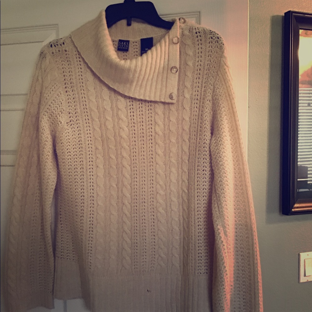 100% Cashmere sweater.